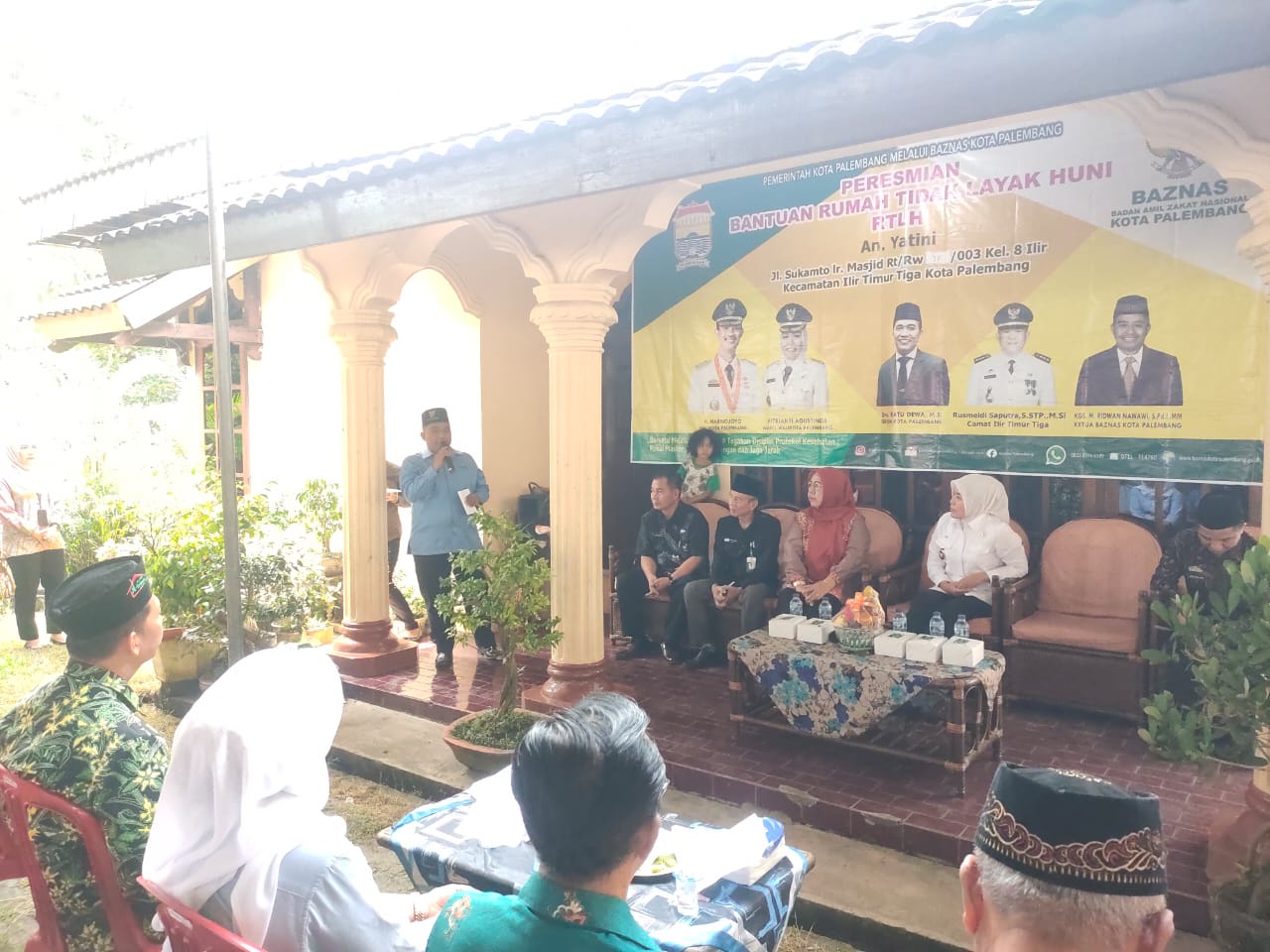 Baznas Kota Palembang Serahkan Bantuan Rumah Tidak Layak Huni (RTLH) Ke Warga 8 Ilir