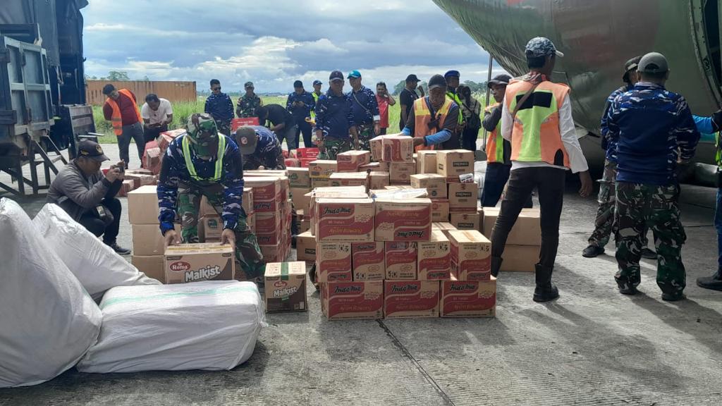 TNI Gerak Cepat Dukung Penanganan Bencana Kemanusiaan di Puncak Papua Tengah